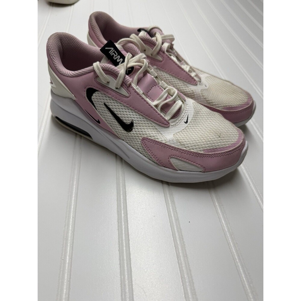 Nike Air Max Bolt Shoes Womens Size 7 White Pink Black Running CU4152-103